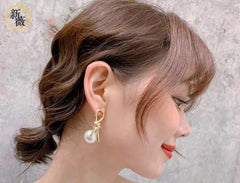 Knot Pearl Earrings