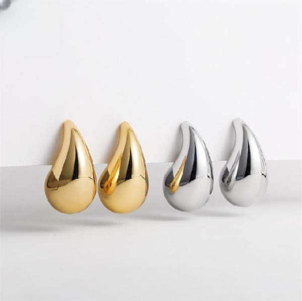 Chunky Dome Drop Earrings