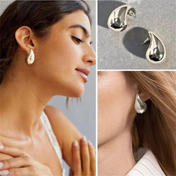 Chunky Dome Drop Earrings