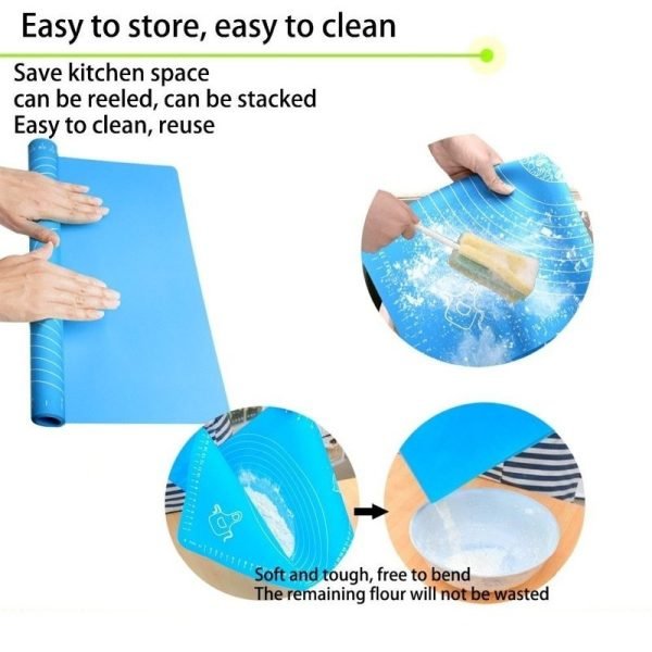Silicone Pastry Mat – 14 Inch - Mall Mega